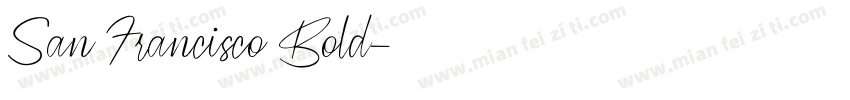 San Francisco Bold字体转换